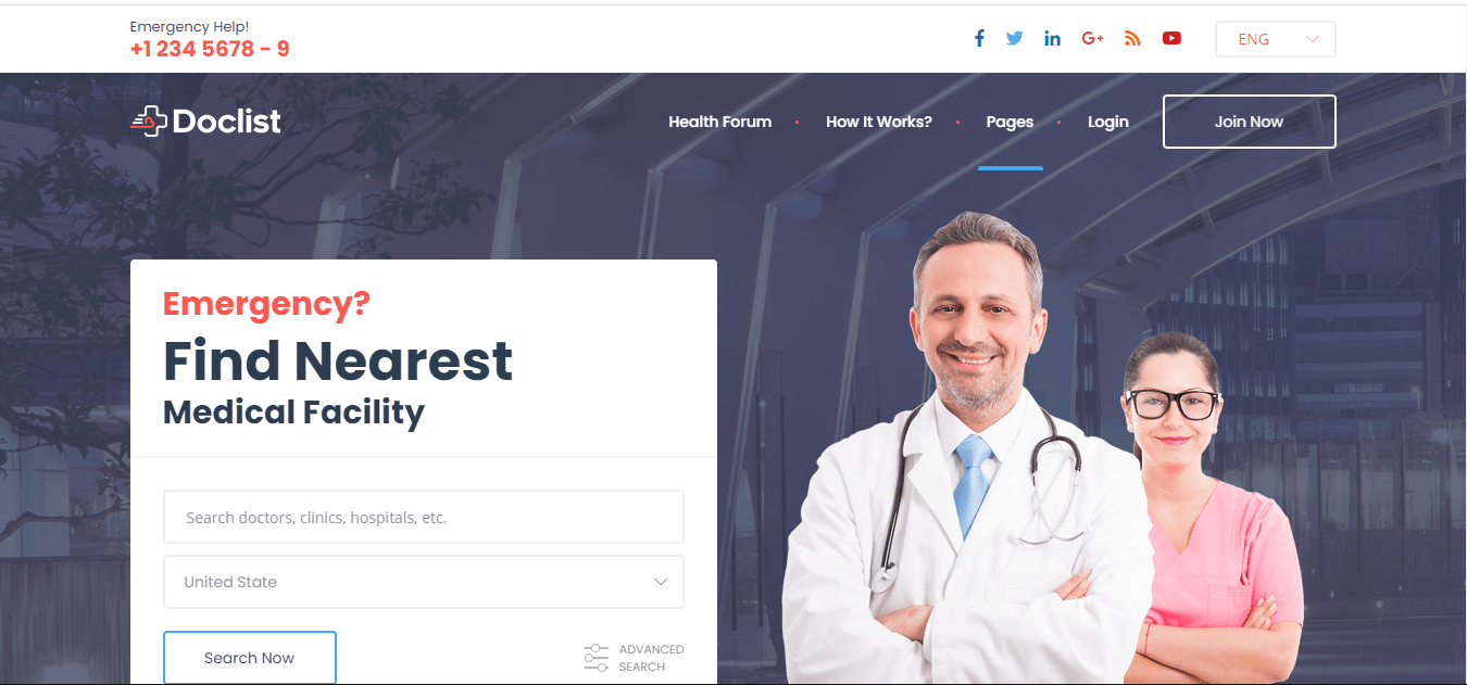 Doctor finder web application in laravel